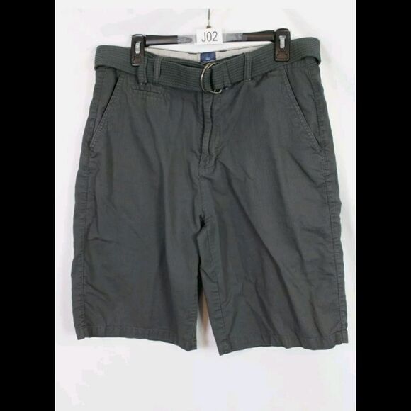 NAT BY NAT NAST GRAY MENS SHORTS WITH BELT SIZE 34 - Picture 1 of 6